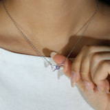 Floating Bar Necklace (Lavender) - Love Estella