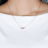 Floating Bar Necklace (Lavender) - Love Estella