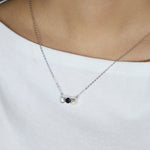 Floating Bar Necklace (Monochrome) - Love Estella