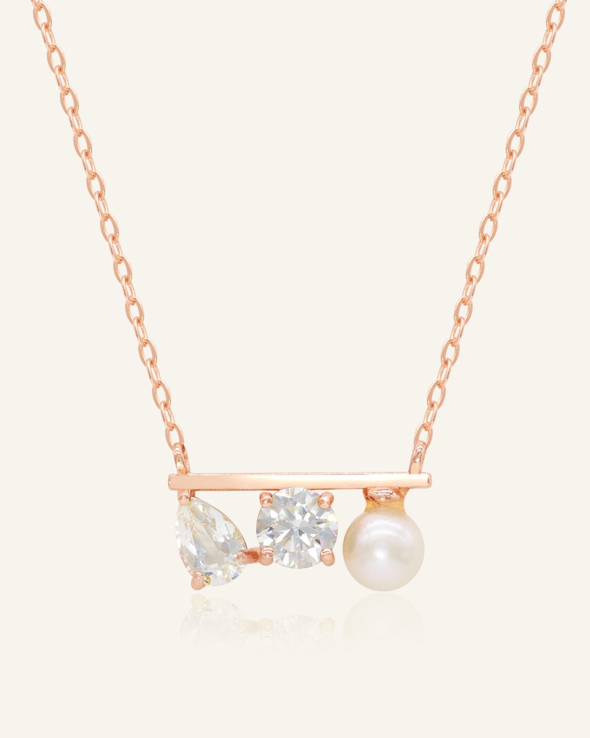 Floating Bar Necklace (Pure) - Love Estella