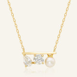 Floating Bar Necklace (Pure) - Love Estella