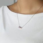 Floating Bar Necklace (Rose) - Love Estella