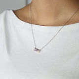 Floating Bar Necklace (Rose) - Love Estella