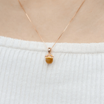 Fortune Cat Necklace (Tiger Eye) - Love Estella
