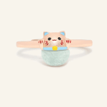 Fortune Cat Ring (Blue Chalcedony) - Love Estella