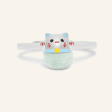 Fortune Cat Ring (Blue Chalcedony) - Love Estella