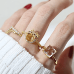 Fortune Cat Ring (Citrine) - Love Estella