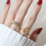 Fortune Cat Ring (Citrine) - Love Estella