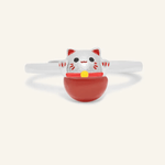 Fortune Cat Ring (Red Agate) - Love Estella