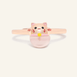 Fortune Cat Ring (Rose Quartz) - Love Estella