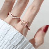 Fortune Cat Ring (Rose Quartz) - Love Estella