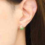 Fortune Cat Studs (Australian Jade) - Love Estella