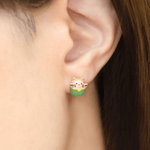 Fortune Cat Studs (Australian Jade) - Love Estella