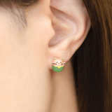 Fortune Cat Studs (Australian Jade) - Love Estella