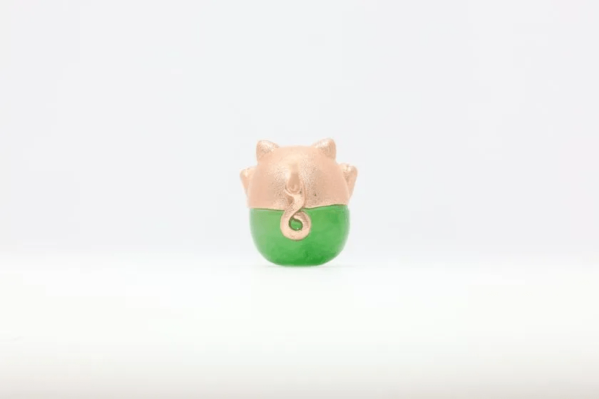 Fortune Cat Studs (Australian Jade) - Love Estella
