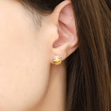 Fortune Cat Studs (Tiger Eye) - Love Estella