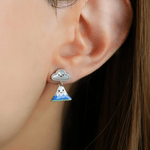 Fuji - San Cloud Mother of Pearl Studs - Love Estella
