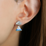 Fuji - San Cloud Mother of Pearl Studs - Love Estella