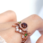 Garnet Rose Ring - Love Estella