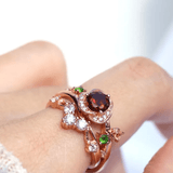 Garnet Rose Ring - Love Estella