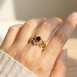 Garnet Rose Ring
