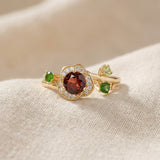 Garnet Rose Ring