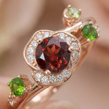 Garnet Rose Ring