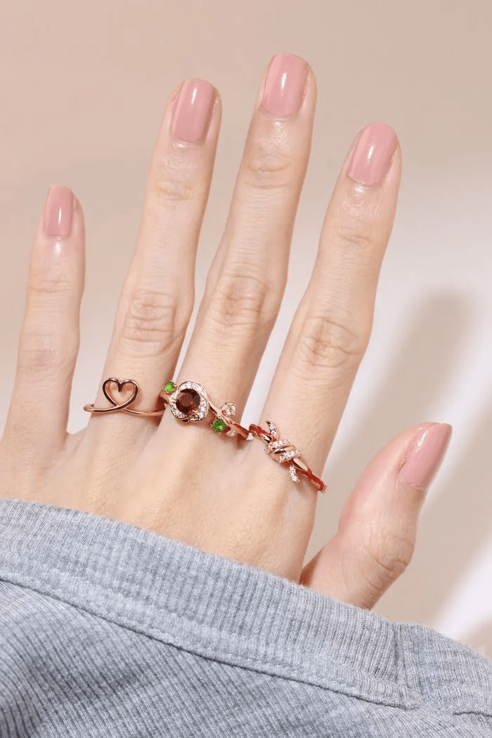 Garnet Rose Ring - Love Estella