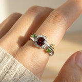 Garnet Rose Ring