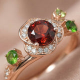 Garnet Rose Ring