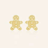 Gingerbread Man Studs - Love Estella