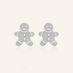 Gingerbread Man Studs - Love Estella