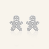 Gingerbread Man Studs - Love Estella