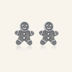 Gingerbread Man Studs - Love Estella
