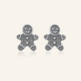 Gingerbread Man Studs - Love Estella