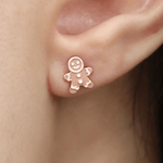 Gingerbread Man Studs - Love Estella
