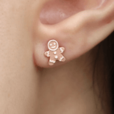 Gingerbread Man Studs - Love Estella