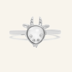 Goat Zodiac MOP Ring - Love Estella