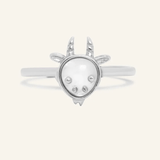 Goat Zodiac MOP Ring - Love Estella