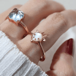 Goat Zodiac MOP Ring - Love Estella