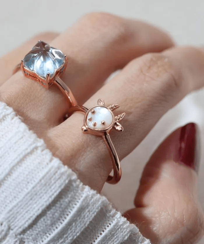Goat Zodiac MOP Ring - Love Estella