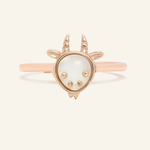 Goat Zodiac MOP Ring - Love Estella