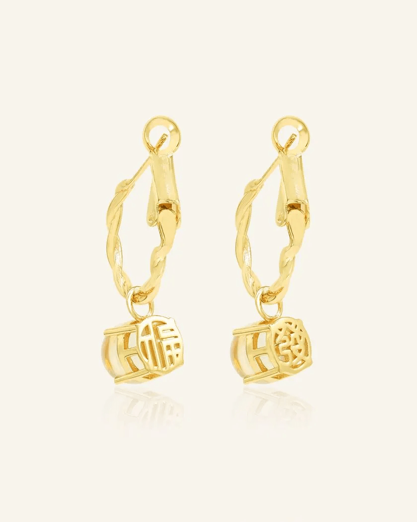 Golden Luck Hoops - Love Estella