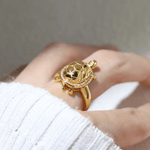 Golden Turtle Citrine Ring - Love Estella