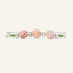 Handcarved Rose Shell Bracelet - Love Estella