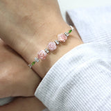 Handcarved Rose Shell Bracelet - Love Estella