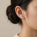 Heart Barbell Screwback Studs