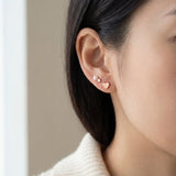 Heart Barbell Screwback Studs