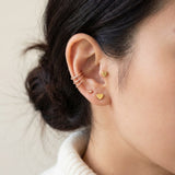 Heart Barbell Screwback Studs