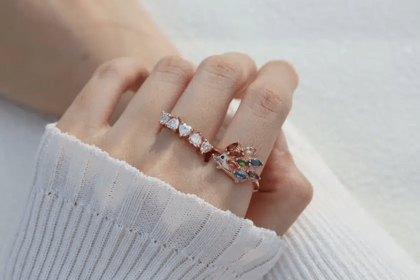 Hedgehog Ring (Semi - Precious Gems) - Love Estella